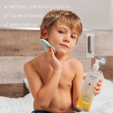 Weleda Calendula Cleansing Water Fragrance-Free, 400ml | Gentle Baby Cleansing Water for Face, Body & Diaper Area