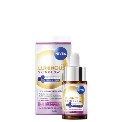 Nivea Luminous 630 Skin Glow Instant Glow Serum, 15ml - Brightening Face Serum for Radiant Looking Skin
