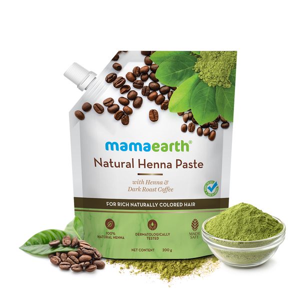 Natural Henna and Dark Roasted Coffee Hair Coloring Paste