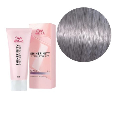Wella Professionals Shinefinity 07/81 Smoky Pearl Zero Lift Glaze Demi-Permanent Hair Color, 60ml