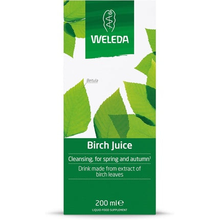 Weleda Birch Juice Cleansing Liquid Food Supplement No Added Sugar Vegan | Plant-Based Food Supplement