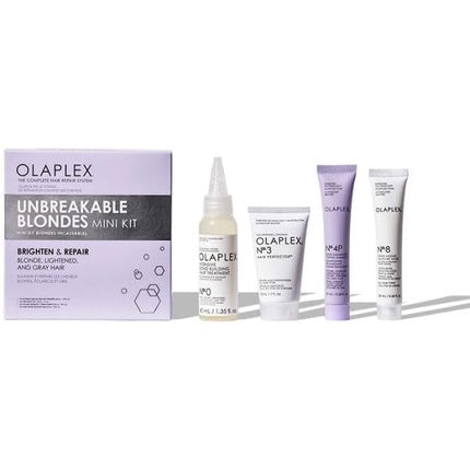 Olaplex Unbreakable Blondes Mini Kit Hair Care Gift Set for Blonde, Lightened & Highlighted Hair