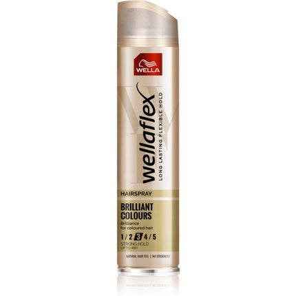 Wellaflex Brilliant Color Strong Hold Hairspray N3, 250ml