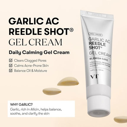 VT Cosmetics Garlic AC Reedle Shot Gel Cream 1.69 fl oz (50ml)