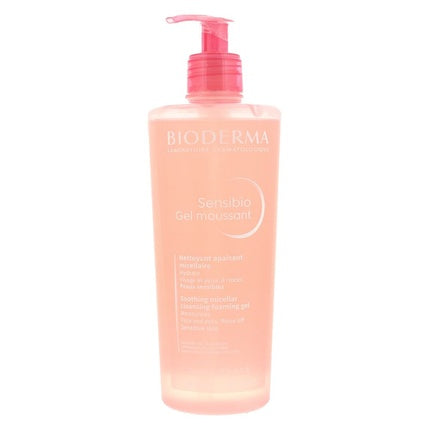 Bioderma Sensibio Cleansing Gel, 500ml Gentle Foaming Facial Cleanser for Sensitive Skin