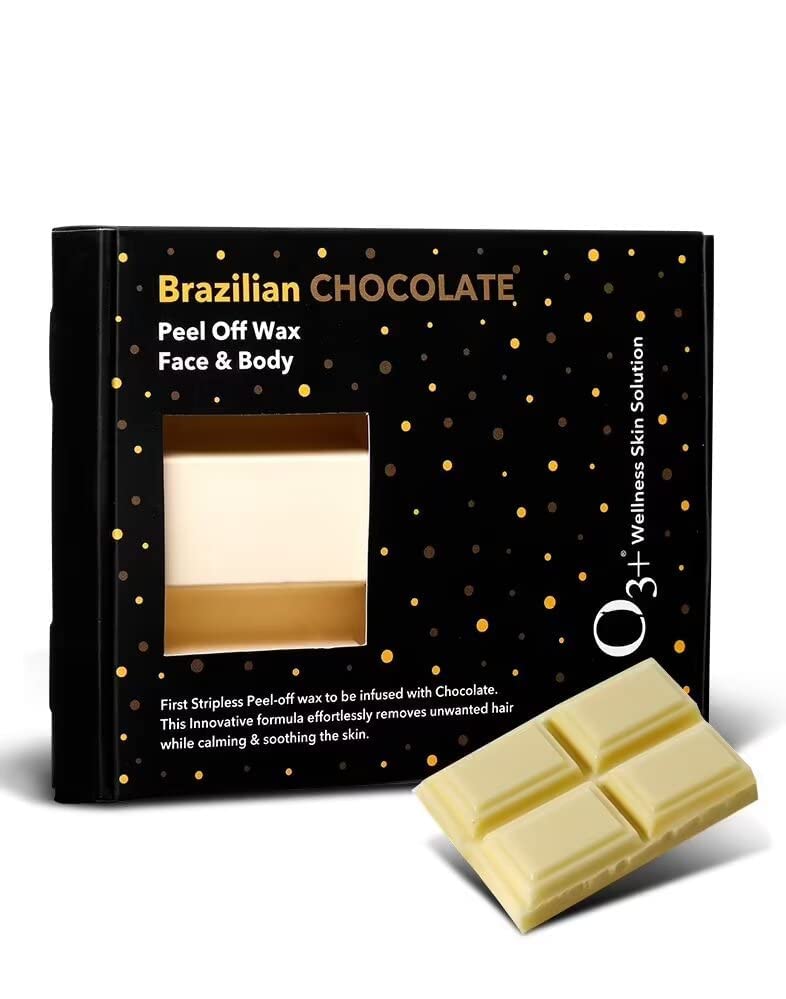 O3+ Brazilian Chocolate Peel Off Wax for Face & Body, 330g - Indicrest Buy at Indicrest
