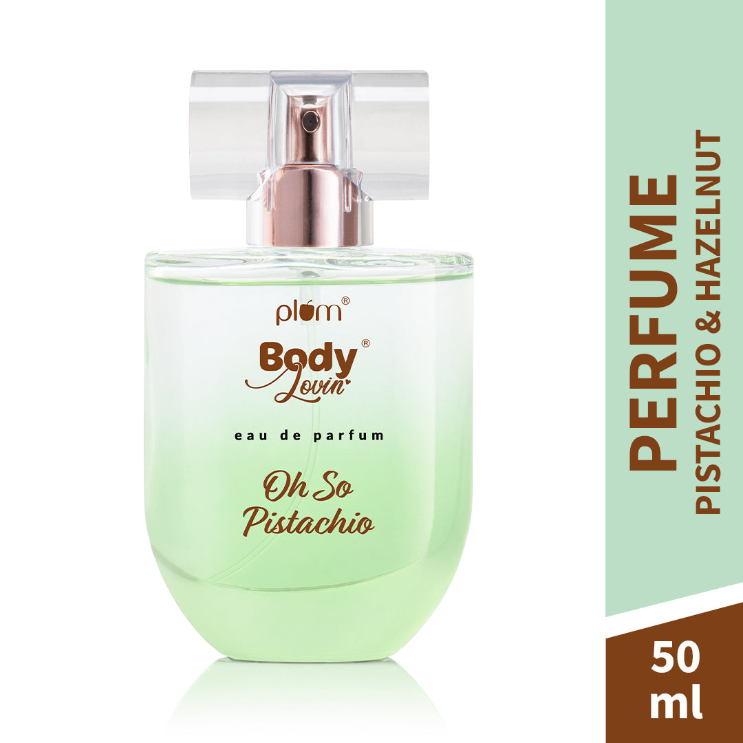 Plum Oh So Pistachio Eau De Parfum (Perfume) by Plum BodyLovin' | Long Lasting | Summer Gourmand Fragrance | Supremely Luxurious, 50ml Buy at Indicrest Image 2