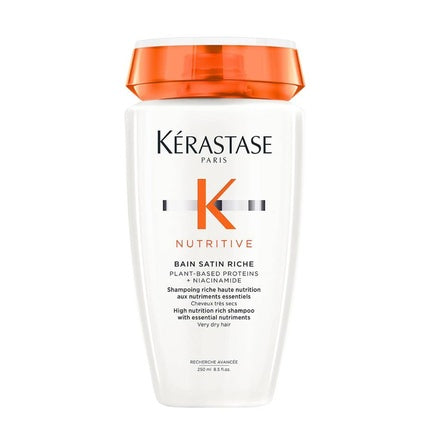 Kérastase Nutritive Bain Satin Riche Nourishing Shampoo, 500ml | Deep Nourishing Shampoo for Very Dry Hair