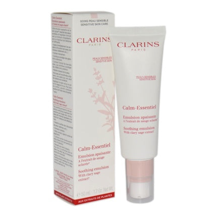 Clarins Calm-Essentiel Soothing Emulsion, 50ml Lightweight Moisturiser for Sensitive Skin