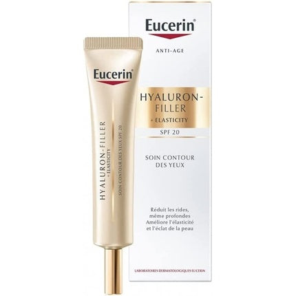 Eucerin Hyaluron-Filler + Elasticity Eye Contour Care SPF 20, 15ml Anti-Age Eye Cream with Hyaluronic Acid
