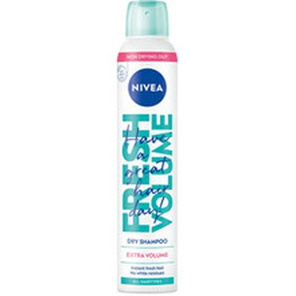 Nivea Fresh Volume Dry Shampoo, 200ml Water-Free Hair Refresher & Volumizing Spray