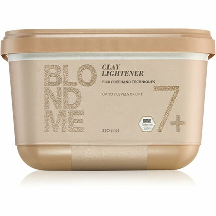 Schwarzkopf Professional BLONDME Bond Enforcing Premium Clay Lightener, 350g | Professional Freehand Hair Lightener for Balayage