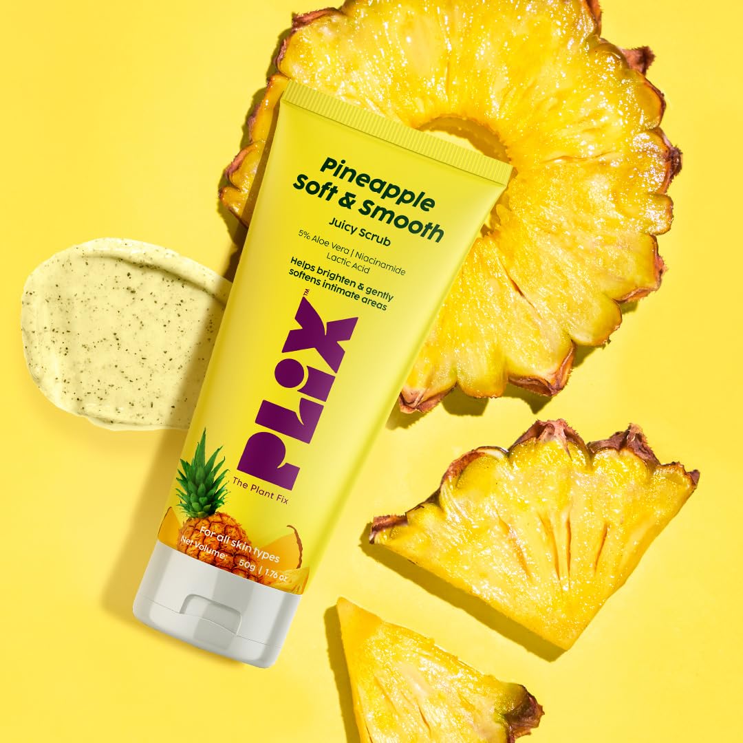 Plix Pineapple Soft & Smooth Juicy Scrub| For Bright Intimate Area, 50g Buy at Indicrest Image 3