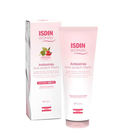 ISDIN Woman Antiestrias Elasticity Booster Body Cream, 250ml Stretch Mark Care Moisturizer