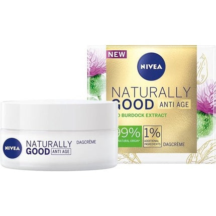 Nivea Naturally Good Anti-Age Day Cream, 50ml Hydrating Daily Face Moisturizer
