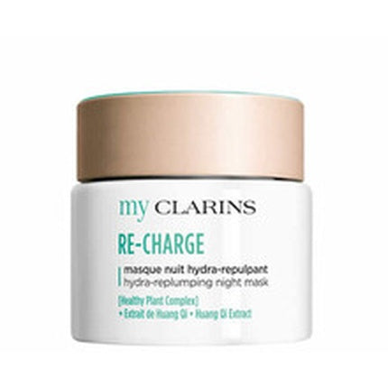 Clarins My Clarins RE-CHARGE Hydra-Replumping Night Mask, 50ml – Hydrating & Detoxifying Overnight Face Mask