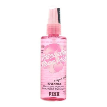 Victoria's Secret PINK Rosewater Revitalizing Facial Mist for Women, 112ml Hydrating Face Mist