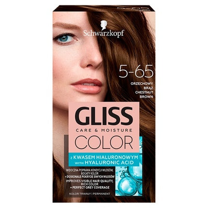 Schwarzkopf Gliss Color Cream Hair Color No. 5-65 Chestnut Brown