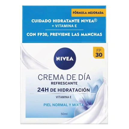 Nivea Day Care Moisturizer SPF30 for Normal & Combination Skin, 50ml Daily Hydrating Face Cream
