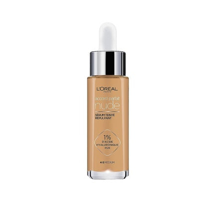 L'Oréal Paris Accord Parfait Nude Tinted Serum Foundation 4-5 Medium, 30ml