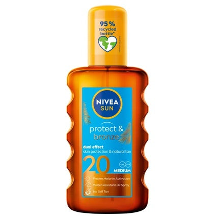 Nivea Sun Protect & Bronze Tanning Oil Spray SPF20, 200ml
