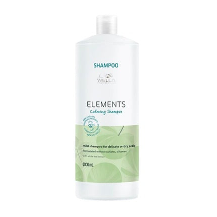 Wella Professionals Elements Calming Shampoo, 1000ml Soothing Shampoo for Sensitive Scalp