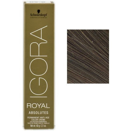 Schwarzkopf Professional IGORA Royal Absolutes 5-50 Light Brown Gold Natural Permanent Anti-Age Hair Color, 60ml