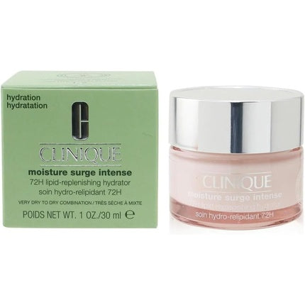 Clinique Moisture Surge Intense 72H Lipid-Replenishing Hydrator Unscented, 30ml - Rich Face Moisturizer for Dry Skin