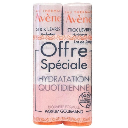 Avène Moisturizing Lip Balm Set, 2 x 4g for Dry & Sensitive Lips