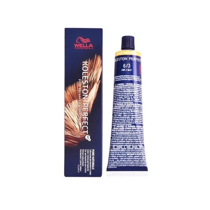 Wella Professionals Koleston Perfect ME+ 6/3 Rich Naturals Permanent Hair Color, 60ml