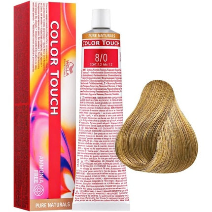 Wella Professionals Color Touch 8/0 Light Blonde Demi-Permanent Hair Color, 60ml