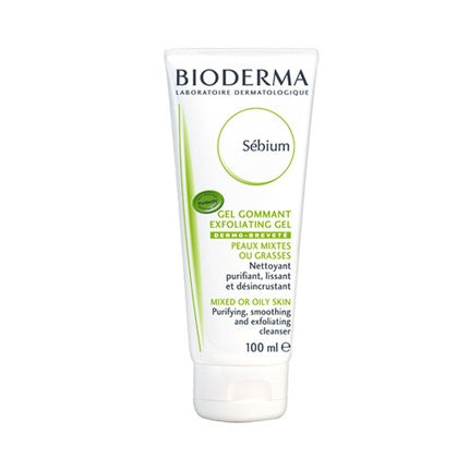 Bioderma Sébium Exfoliating Purifying Gel, 100ml Facial Scrub for Oily & Blemish-Prone Skin