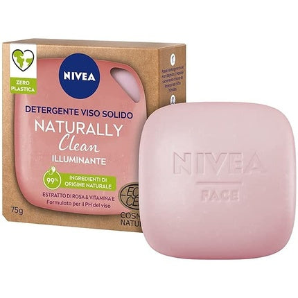 Nivea Illuminating Solid Face Cleanser, 75g Brightening Facial Cleansing Bar