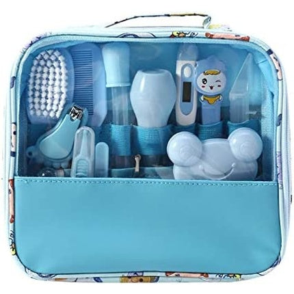 Moonvvin Baby Care Kit 13-Piece Health Care Accessories Set with Carrying Bag e Blue