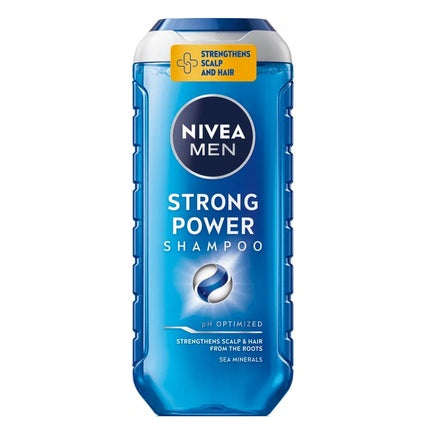 Nivea Men Strong Power Shampoo for Men, 250ml Strengthening Daily Hair Shampoo