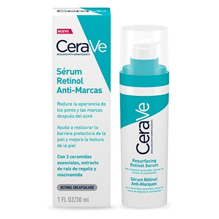 CeraVe Acne Retinol Serum, 30ml Resurfacing Retinol Face Serum for Blemish-Prone Skin