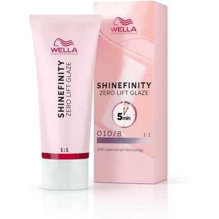 Wella Professionals Shinefinity 010/8 Lightest Blonde Pearl (Opal Flash), 60ml Zero-Lift Demi-Permanent Hair Color