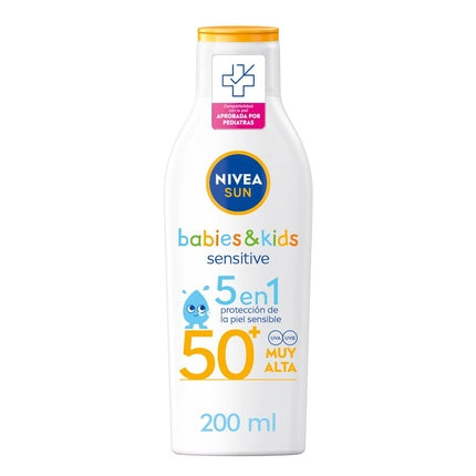 Nivea Sun Kids Sensitive Protect & Play Children's Sun Cream SPF 50, 200ml Sensitive Skin Sunscreen