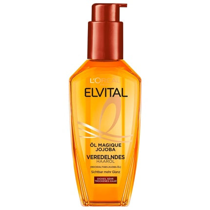 L'Oreal Paris Elvital Oil Magique Jojoba Hair Oil with Coconut Oil, 100ml Nourishing Hair Serum for Dry Hair