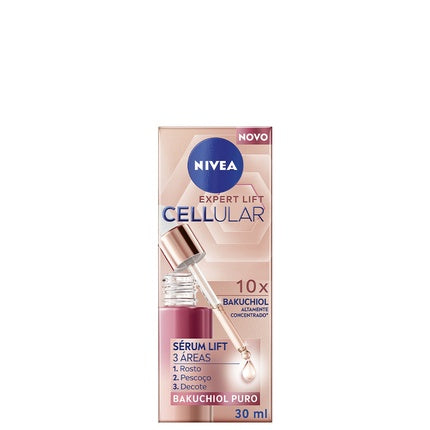 Nivea Cellular Expert Lift Serum with Bakuchiol, 30ml Firming Face Serum for Mature Skin