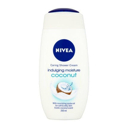 Nivea Coconut Care Shower Cream, 250ml Nourishing Body Wash for Soft & Smooth Skin