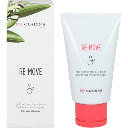 My Clarins RE-MOVE Purifying Cleansing Gel, 125ml Face Cleanser for Combination & Oily Skin