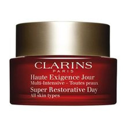 Clarins Super Restorative Day Cream for All Skin Types, 50ml – Nourishing Anti-Ageing Daily Face Moisturizer for Smoother, Radiant-Looking Skin