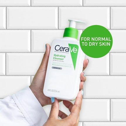 CeraVe Hydrating Cleanser for Normal to Dry Skin with Hyaluronic Acid Moisturising Face & Body Cleanser