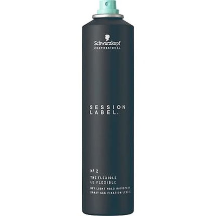Schwarzkopf Professional SESSION LABEL The Flexible Dry Light Hold Hairspray, 500ml