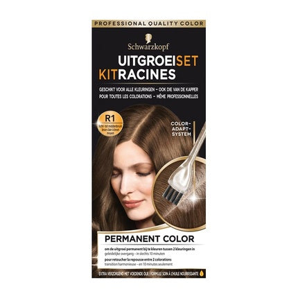 Schwarzkopf Growth Set Light Medium Brown Hair Root Touch-Up Kit