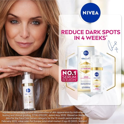 Nivea Cellular LUMINOUS630 Anti-Dark Spot Advanced Treatment Serum, 30ml Brightening Face Serum for Women
