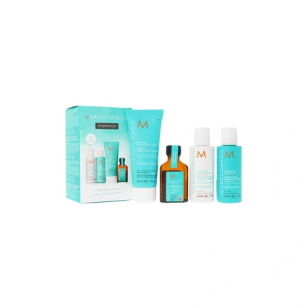 Moroccanoil Hydrating Hair Care Gift Set with Hydrating Shampoo, 70ml, Conditioner, 70ml, Styling Cream, 75ml & Treatment, 25ml