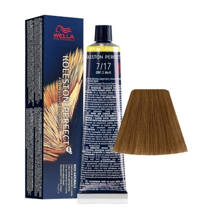 Wella Professionals Koleston Perfect ME+ Rich Naturals 7/17 Medium Blonde Ash Brown Permanent Hair Color, 60ml