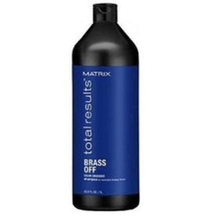 Matrix Total Results Brass Off Anti-Brass Purple Shampoo for Lightened Hair, 1000ml